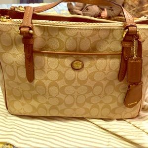 COACH F24603 - PEYTON SIGNATURE JORDAN DOUBLE ZIP